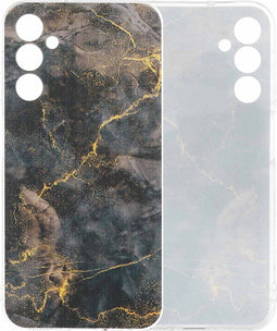 imoshion Hoesje Geschikt voor Samsung Galaxy A25 (5G) Hoesje Siliconen - imoshion Design hoesje - Meerkleurig / Black Marble