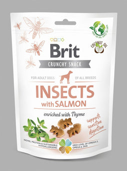 Brit Dog Crunchy Cracker 160 g - Hondensnacks - Insecten&Zalm&Thijm