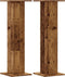vidaXL - Plantenstandaards - 2 - st - 30x30x95 - cm - bewerkt - hout - oud - houtkleurig
