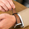 iMoshion Echt lederen bandje voor de Apple Watch Series 1 / 2 / 3 / 4 / 5 / 6 / 7 / 8 / 9 / SE - 38 / 40 / 41 mm - Bruin