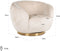 Richmond Draaifauteuil Layla white chenille (Bergen 900 white chenille)
