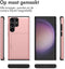 imoshion Hoesje Geschikt voor Samsung Galaxy S23 Ultra Hoesje - Ruimte voor 2 pasjes - imoshion Backcover met pasjeshouder - Rosé Goud
