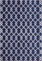 SERRES - Laagpolig vloerkleed - Blauw - 160 x 230 cm - Polyester