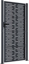 vidaXL - Poort - 105x205 - cm - met - vierkant - staal - antracietkleurig