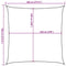 vidaXL - Zonnezeil - 7x7 m - HDPE - rood