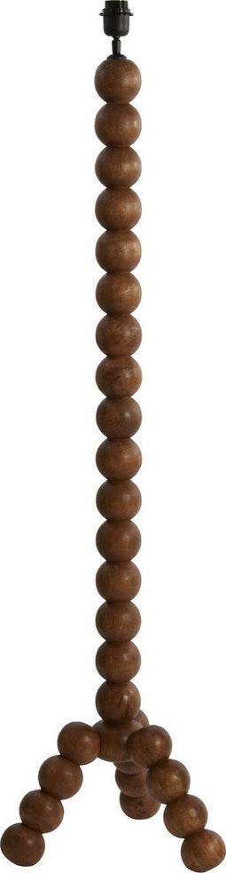 Light & Living Vloerlamp Veglio - Mangohout - 130cm - Bruin - excl. kap