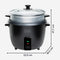 Black+Decker BXRC1800E - Rijstkoker - 1,8 liter 700 W automatische modus - Zwart