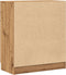 vidaXL - Dressoir - 60x30x70 - cm - bewerkt - hout - artisan - eikenkleurig