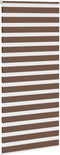 vidaXL - Zebra - rolgordijn - 95x200 - cm - stofbreedte - 90,9 - cm - polyester - bruin