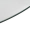 vidaXL - Serveerbord - draaiend - 60 - cm - gehard - glas - transparant