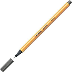 STABILO point 88 - Fineliner 0,4 mm - Donkergrijs - per stuk