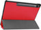 Just in Case Samsung Galaxy Tab S7 FE - Smart Tri-Fold Case - Automatische slaapfunctie en standaard - Rood
