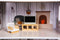 Poppenhuis Emma - hout - 60x24x70 cm - 3 verdiepingen - grijs
