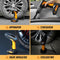 Gatson 4-in-1 Luchtcompressor - Handstofzuiger - Draadloos - Oplaadbaar - LED-Verlichting - Voor Auto Motor Fiets