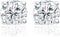New Bling 9NB 0001 Zilveren oorstekers - zirkonia rond 6 mm - zilverkleurig