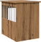 vidaXL - Hondenbench - 45x62x59 - cm - bewerkt - hout - artisanaal - eikenkleurig