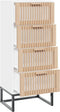 vidaXL - Hoge - kast - 40x30x95 - cm - bewerkt - hout
