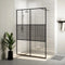 vidaXL - Inloopdouchewand - 115x195 - cm - transparant - ESG-glas - wit