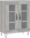 vidaXL - Dressoir - 69,5x34x90 - cm - bewerkt - hout - grijs - sonoma - eikenkleurig