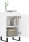 vidaXL - Dressoir - 40x35x70 - cm - bewerkt - hout - wit