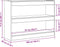 vidaXL - Boekenplank/Room - Divider - - - Artisan - Eiken - - - 100x30x72 - cm - - - Gemaakt - van - Behandeld - Hout