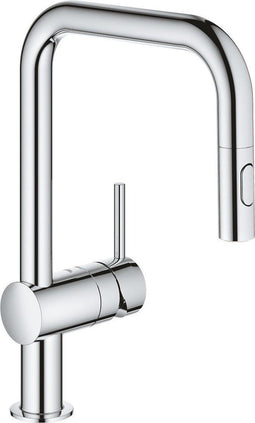GROHE Minta - Keukenkraan - Uittrekbare handdouche 2 straalsoorten - Chroom
