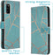 iMoshion Hoesje Geschikt voor Samsung Galaxy A41 Hoesje Met Pasjeshouder - iMoshion Design Softcase Bookcase - Goud / Meerkleurig / Blauw / Blue Graphic