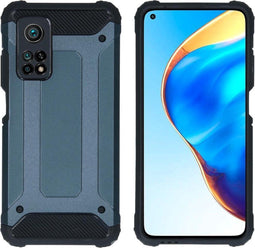 iMoshion Hoesje Geschikt voor Xiaomi Mi 10T Pro / Mi 10T Hoesje - iMoshion Rugged Xtreme Backcover - Donkerblauw