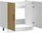 vidaXL - Spoelbakonderkast - Kalmar - 80x46x81,5cm - bewerkt - hout - sonoma - eiken