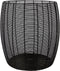XLBoom Dora High Mand - in Staal - Ronde Opbergmand - Zwart - 43,5 x 43,5 x 52 cm