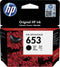 HP 653 - Inktcartridge - Zwart - 360 pagina's (1 stuk)