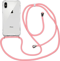 iMoshion Hoesje Geschikt voor iPhone Xs / X Hoesje Met Koord - iMoshion Backcover met koord - Transparant