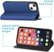 iMoshion Hoesje Geschikt voor iPhone 13 Hoesje - iMoshion Slim Folio Bookcase - Donkerblauw