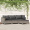 vidaXL - 4-delige - Loungeset - met - kussens - poly - rattan - grijs