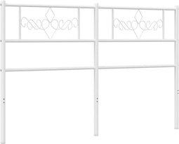 vidaXL - Hoofdbord - 150 - cm - metaal - wit