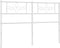 vidaXL - Hoofdbord - 150 - cm - metaal - wit