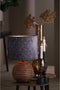Light & Living Cilinder Lampenkap Maze - Blauw - Ø40x30cm - voor Tafellampen, Staande lamp, Hanglampen