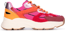 POSH by Poelman AYOKI - Dames sneakers - Chunky zool 4.5 cm - Roze met combinatie