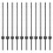 vidaXL - Hekpalen - 11 - stuks - U-Channel - Grijs - 80 - cm - Staal