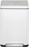 EKO X-Cube - Pedaalemmer 2x20L - Afvalscheiding Soft Close Fingerprintproof - Wit (2 stuks)