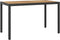 vidaXL Tuintafel 123x60x74 cm massief acaciahout zwart en bruin