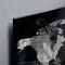 Sigel glasmagneetbord - Artverum - 91x46cm - zwart wereldkaart - SI-GL270