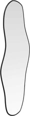 vidaXL - Wandspiegel - 80x35 - cm - zwart