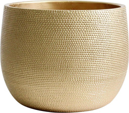 Olly & Rose Barcelona - Keramische Plantenpot - Handgemaakt Goud 25cm (10 inch)