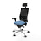Bureaustoel met hoofdsteun Piqueras y Crespo 3D086N1 Hemelsblauw