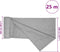 vidaXL - Privacynet - 75 - g/m² - 2x25 - m - HDPE - lichtgrijs
