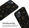 iMoshion Hoesje Geschikt voor iPhone 14 Plus Hoesje Met Koord - iMoshion Siliconen design hoesje met koord - Zwart / Sky Black