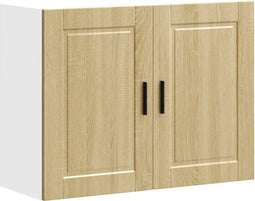 vidaXL - Keukenwandkast - Porto - bewerkt - hout - sonoma - eikenkleurig