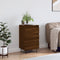 vidaXL - Dressoir - 40x35x70 - cm - bewerkt - hout - bruin - eikenkleur