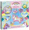 Totum Unicorn gips figuren gieten en beschilderen - knutselset 10 figuren - metallic verf